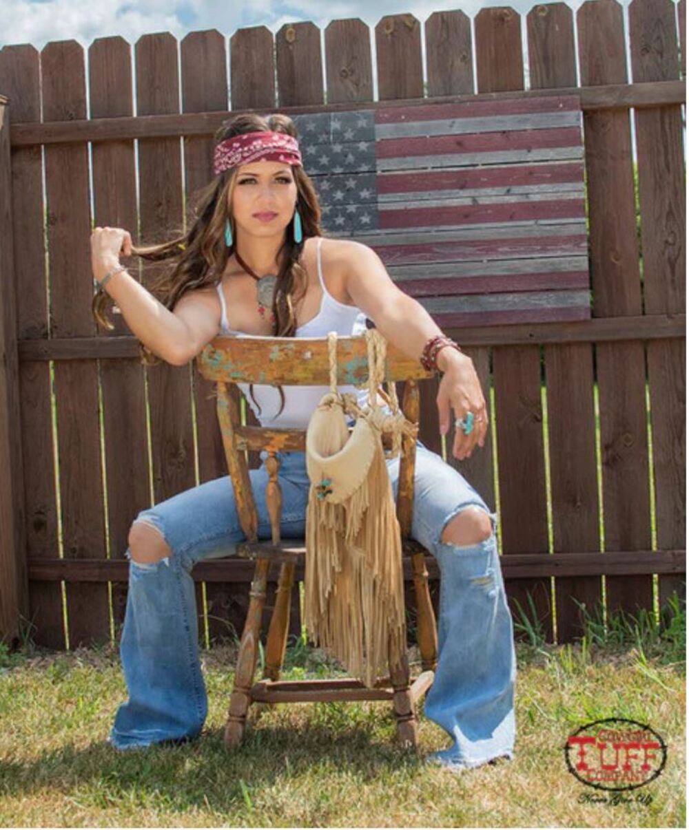 Cowgirl Tuff Festival Trouser Flare Jeans Wide Leg Raw Hem Distressed Womens 27